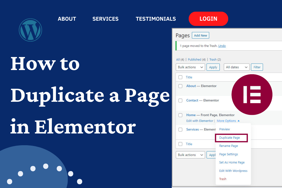 How to Duplicate a Page in Elementor